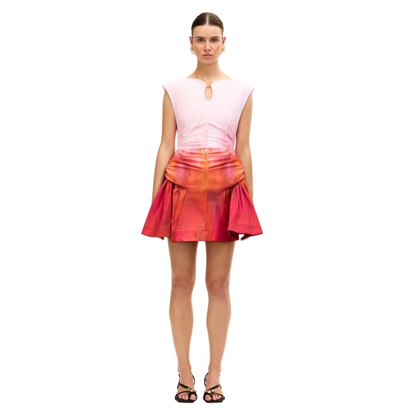 Acler Bromton Mini Dress in Mimosa Sunrise