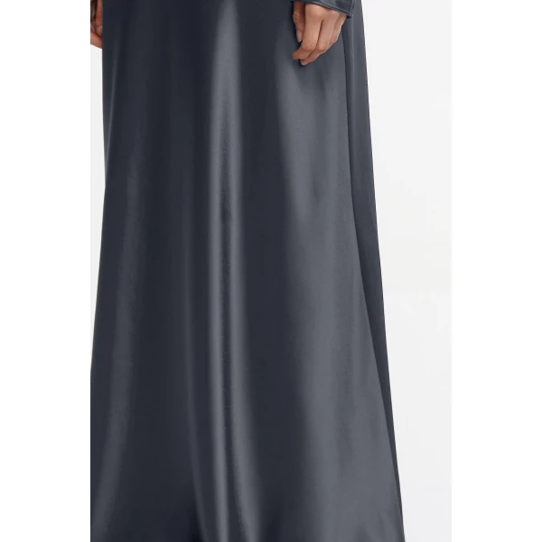 Acler Brosa Maxi Skirt in Charcoal, view 4