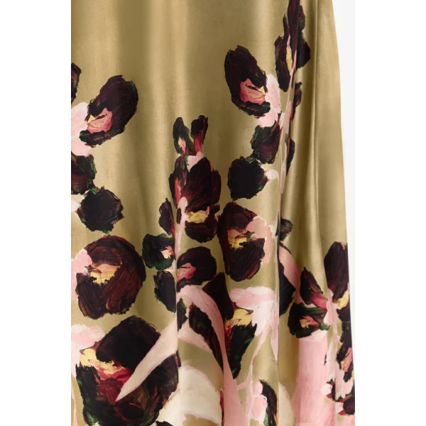 Acler Brosa Maxi Skirt in Dusk Bulbs, view 4