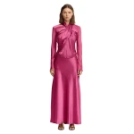 Acler Brosa Maxi Skirt in Orchid Pink