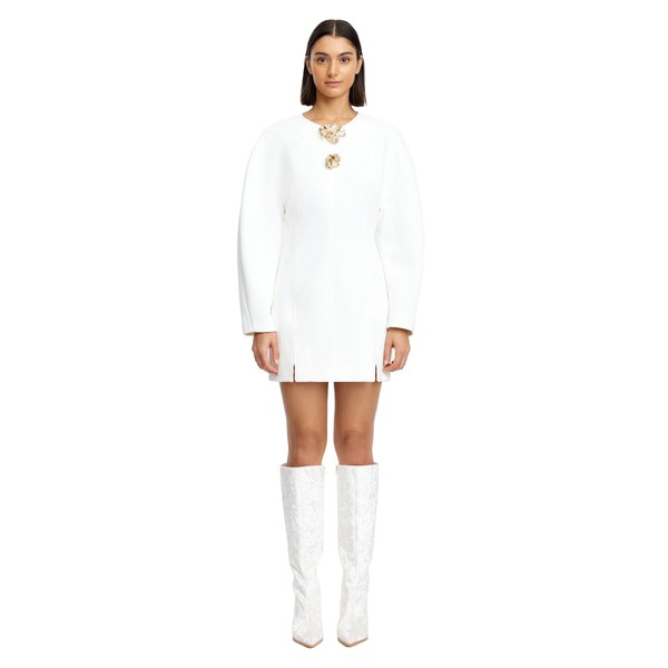 Acler Brotton Mini Dress in Ivory