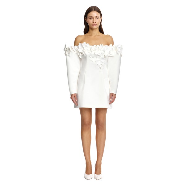 Acler Bunen Mini Dress in Ivory
