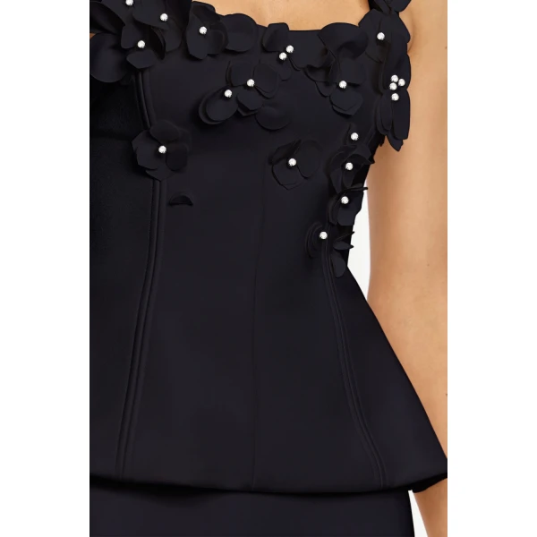 Acler Bunowen Maxi Dress in Black, view 4