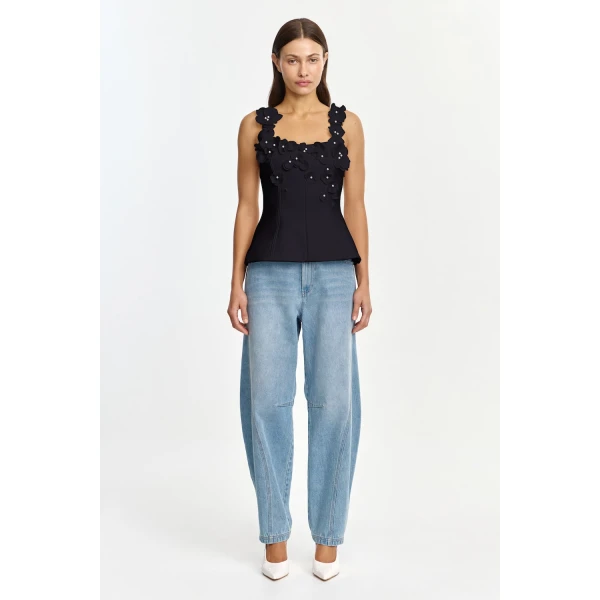 Acler Bunowen Maxi Dress in Black, view 5