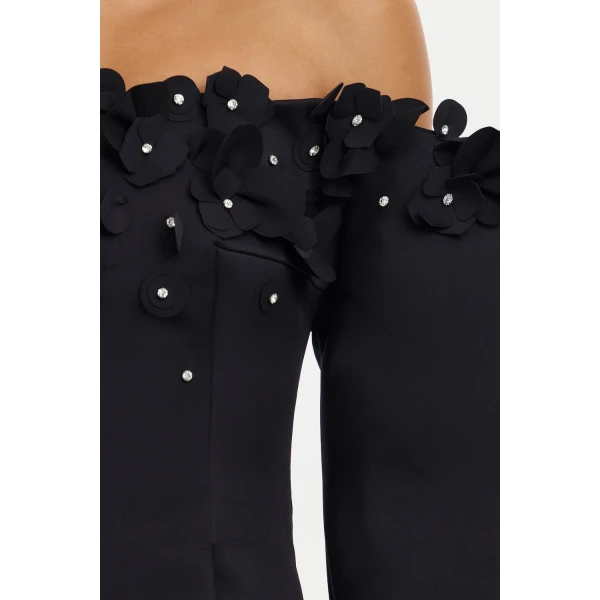 Acler Bunowen Mini Dress in Black, view 4