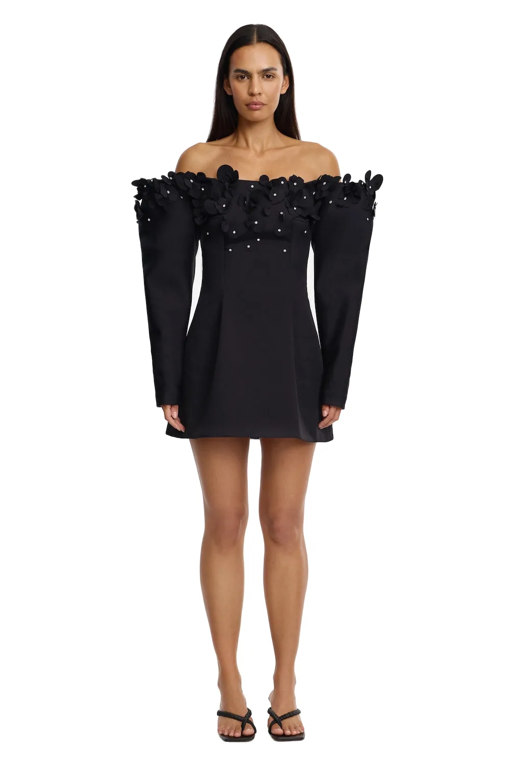 Acler Bunowen Mini Dress in Black, Black Dresses