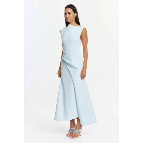 Acler Burbank Maxi Dress in Powder Blue, view 2
