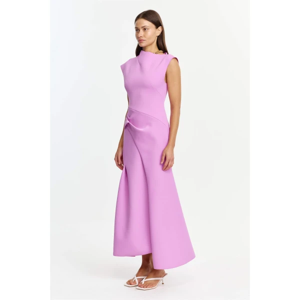 Acler Burbank Maxi Dress in Zinnia Pink, view 2