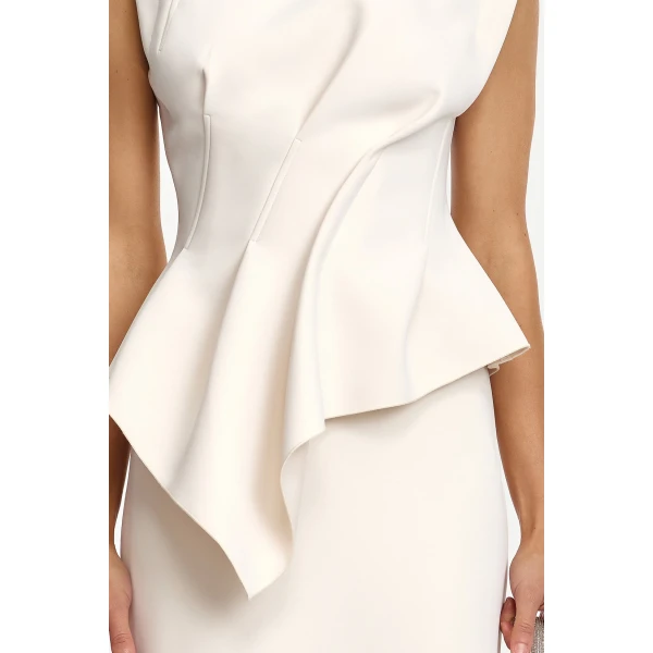 Acler Burbank Maxi Skirt in Pearl, view 4