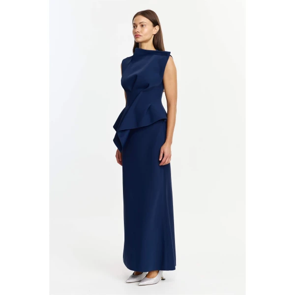 Acler Burbank Maxi Skirt in Sapphire, view 2