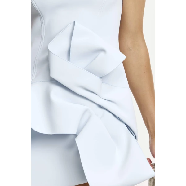 Acler Burbank Mini Dress in Powder Blue, view 4