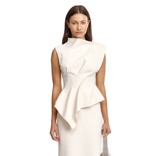Acler Burbank Top in Pearl