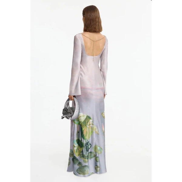 Acler Callaly Maxi Dress in Swan Song, view 2