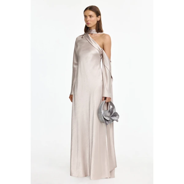 Acler Callands Maxi Dress in Silver, view 2