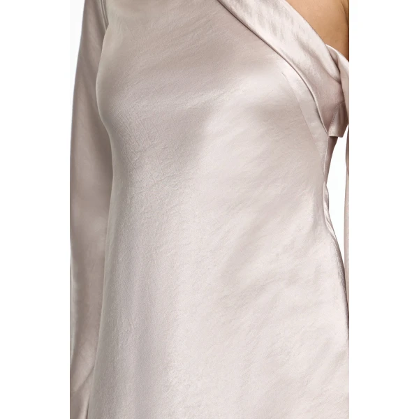 Acler Callands Maxi Dress in Silver, view 4