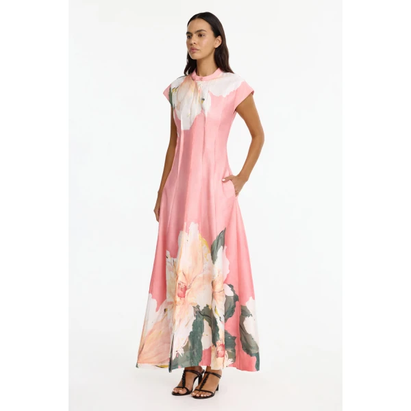 Acler Carrhil Maxi Dress in Sugar Peony, view 2