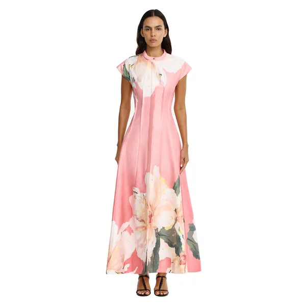 Acler Carrhil Maxi Dress in Sugar Peony