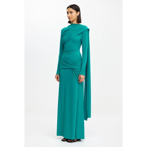 Acler Catherinson Maxi Dress in Pacific Green, view 3