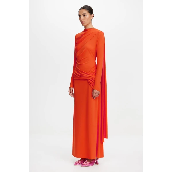 Acler Catherinson Maxi Dress in Rosso, view 3
