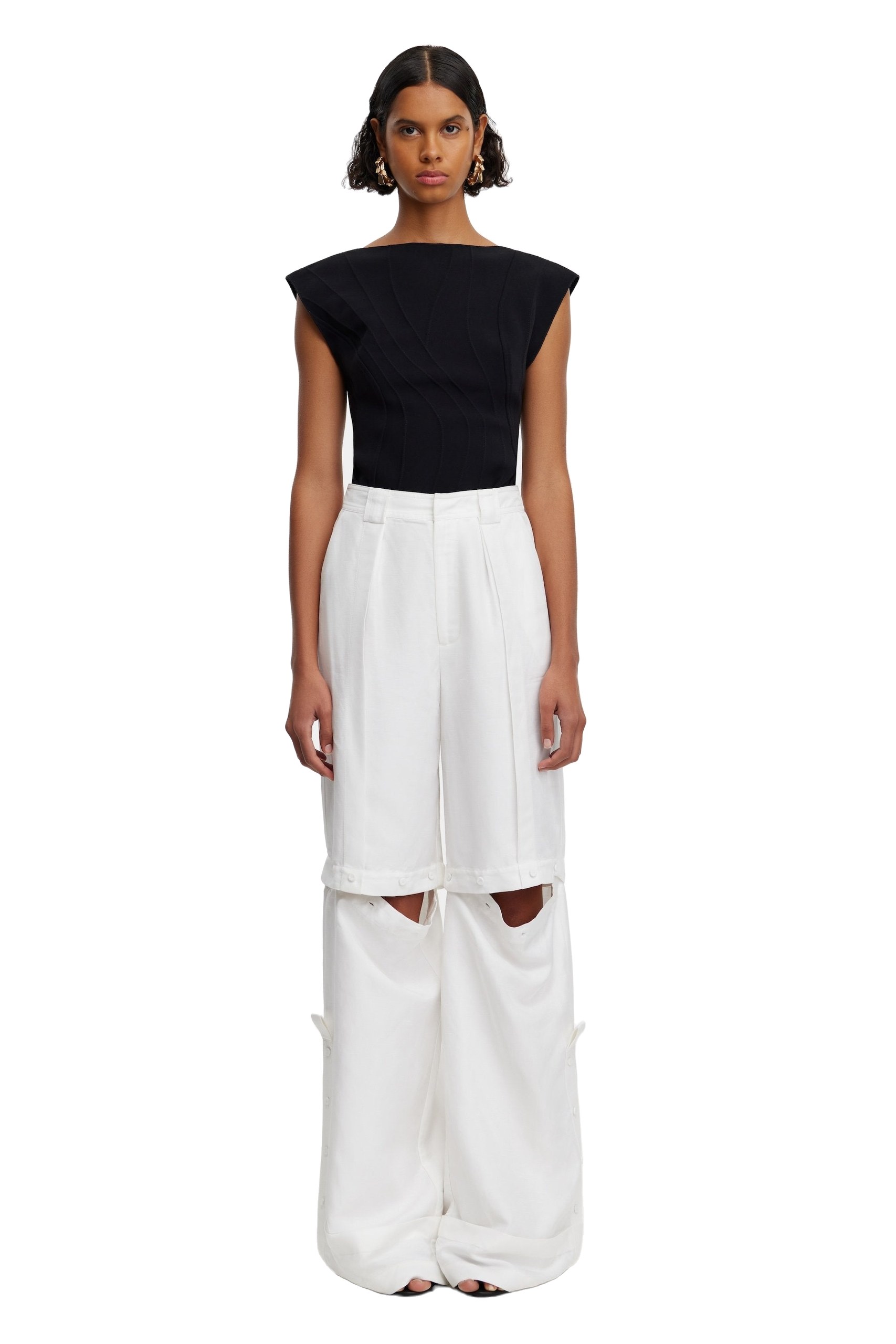 Acler Chapelhill Pant in Ivory, Ivory Pants