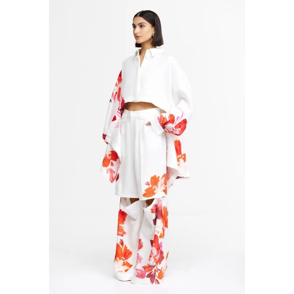 Acler Chapelhill Pant in Wildberry Bloom, view 2
