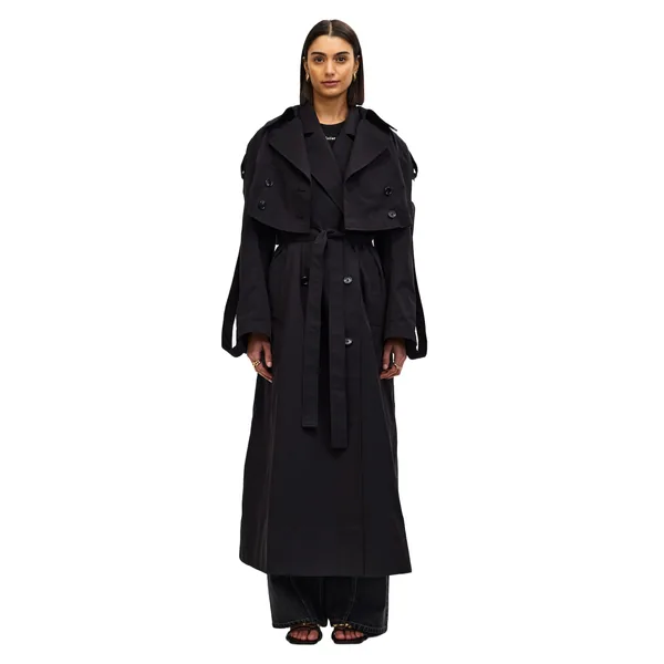 Acler Conford Trench in Black Coat