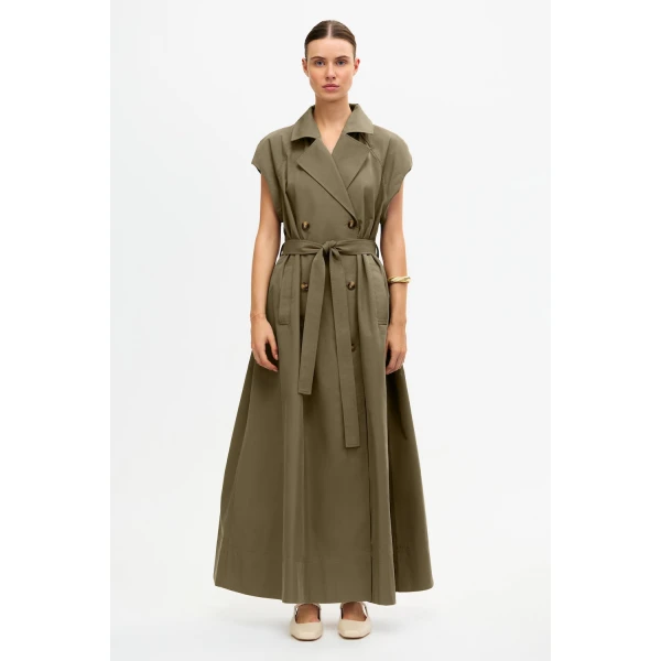 Acler Conford Trench in Pecan Coat, view 2