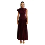 Acler Cornmore Midi Dress in Mahogany