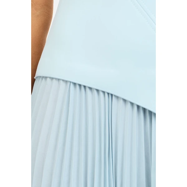 Acler Cornmore Midi Dress in Powder Blue, view 4
