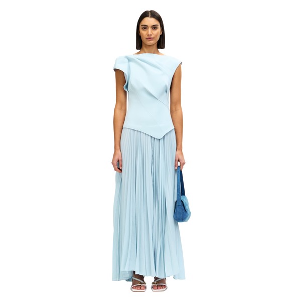 Acler Cornmore Midi Dress in Powder Blue