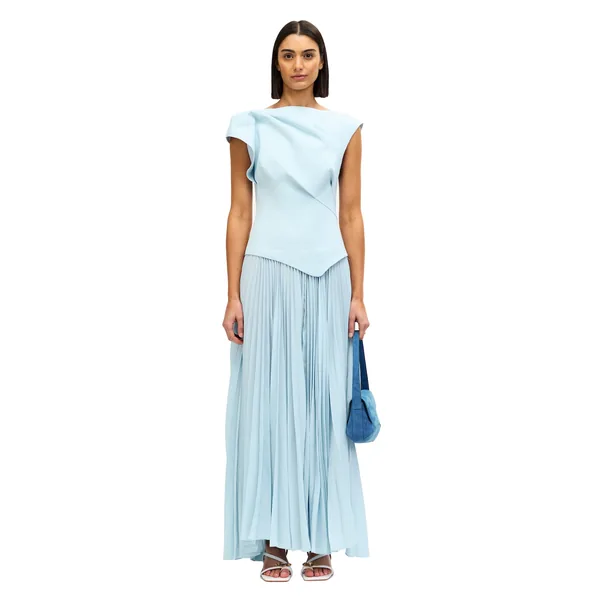 Acler Cornmore Midi Dress in Powder Blue
