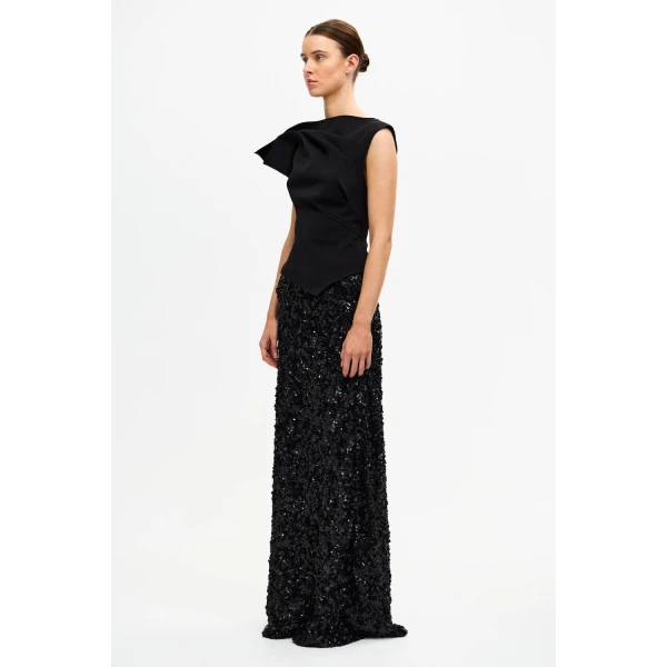 Acler Cornmore Top in Black, view 2