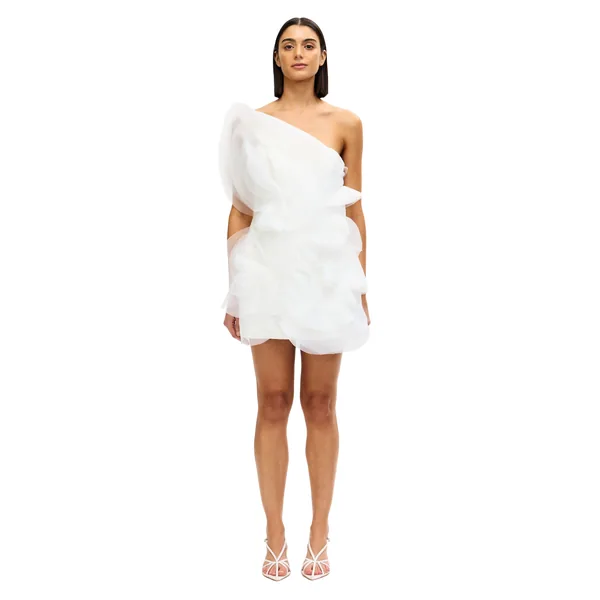 Acler Cotwall Mini Dress in Ivory