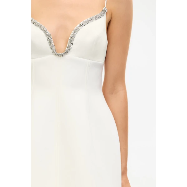 Acler Cranston Mini Dress in Ivory, view 4