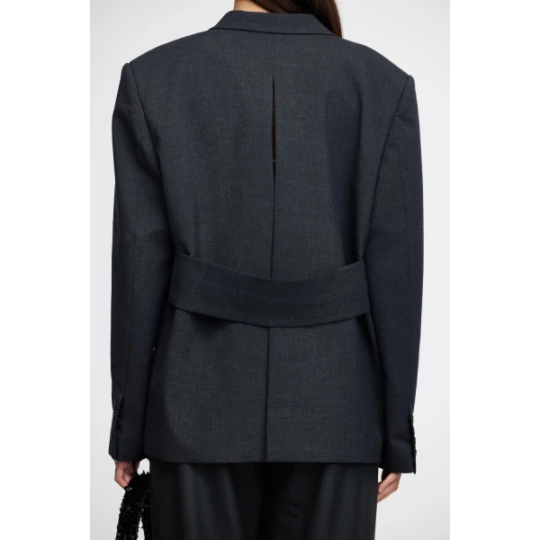 Acler Croxby Jacket in Charcoal, view 4