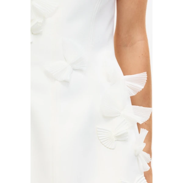 Acler Culloden Maxi Dress in Ivory, view 5