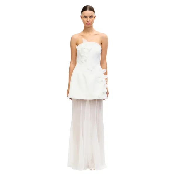 Acler Culloden Maxi Dress in Ivory