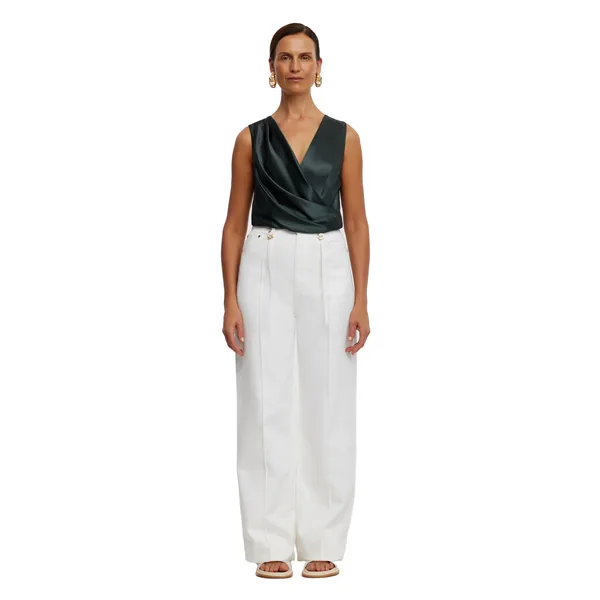 Acler Dales Jean in Ivory