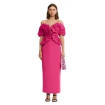 Acler Darnhill Midi Dress in Mulberry Pink