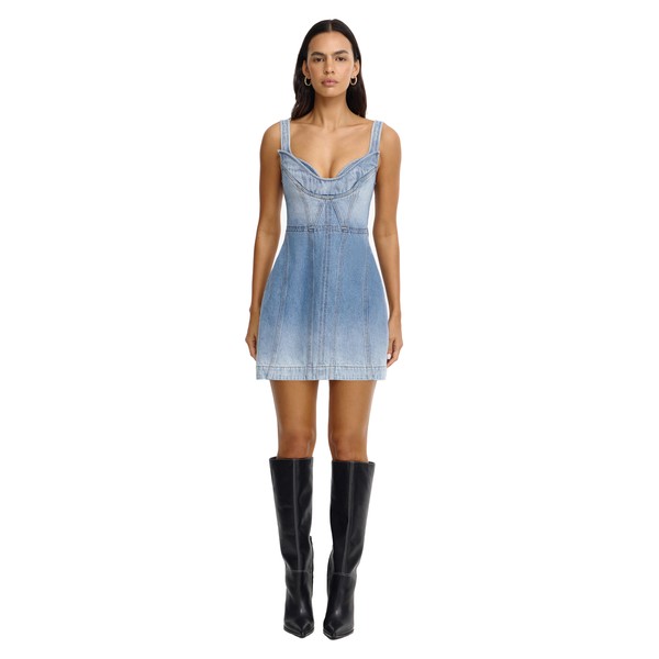 Acler Dartmeet Mini Dress in Indi Wash