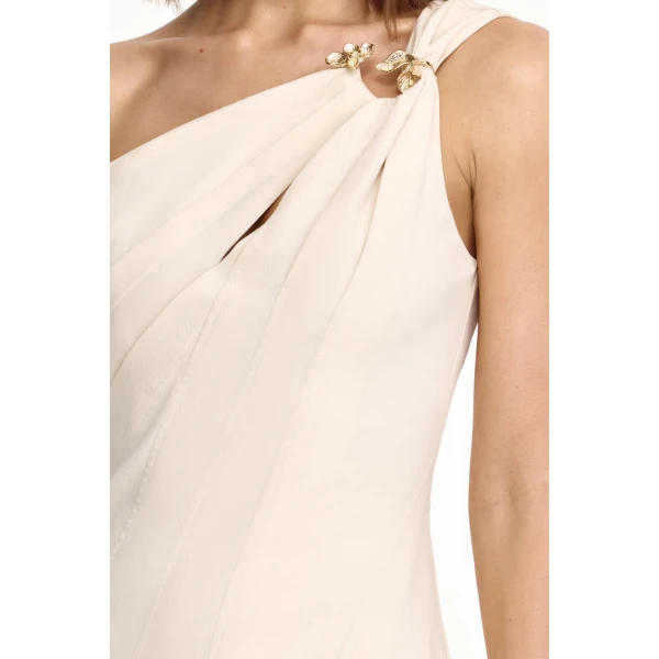 Acler Delgate Maxi Dress in Pebble, view 4
