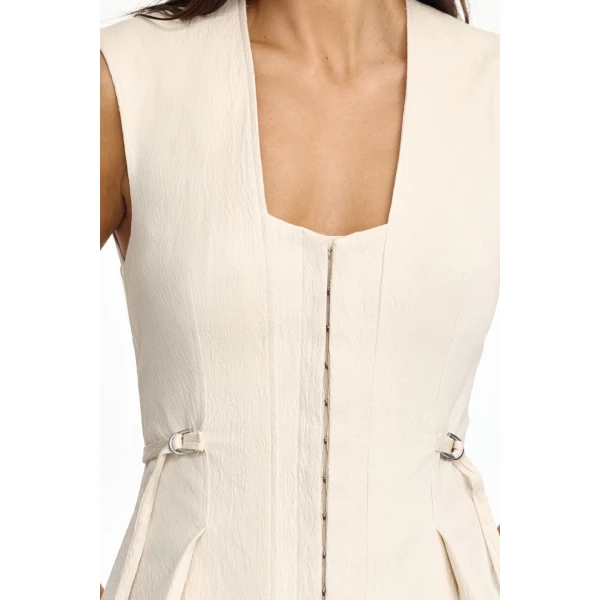 Acler Delny Dress in Pebble, view 4