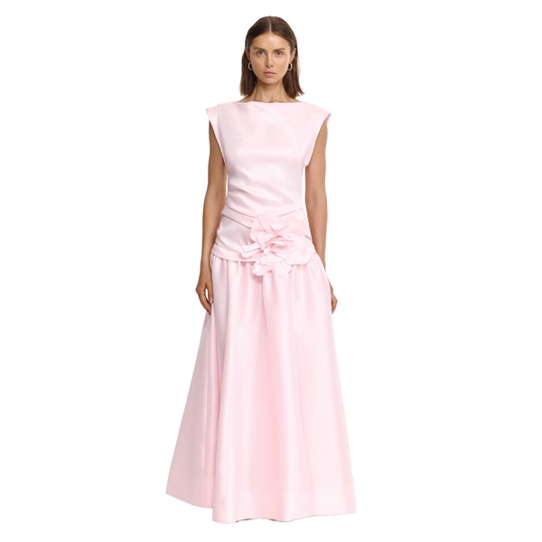 Acler Delph Maxi Dress in Powder Pink
