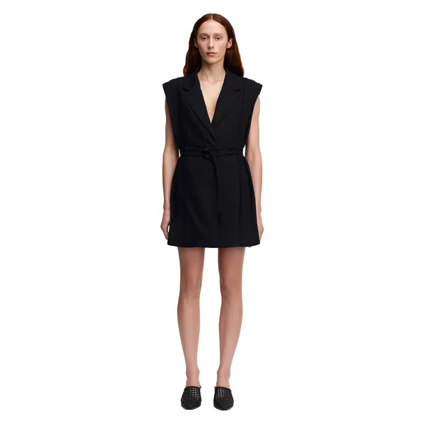 Acler Dodlee Vest Dress in Black