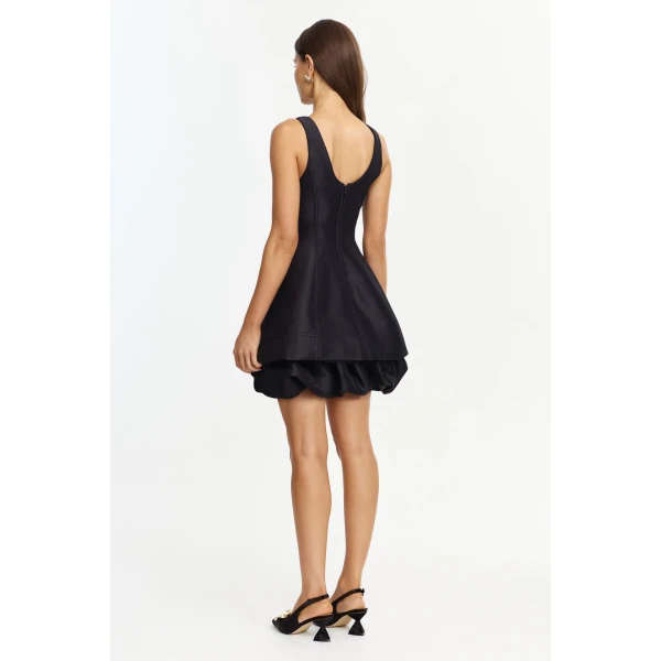 Acler Dorval Mini Dress in Black, view 3