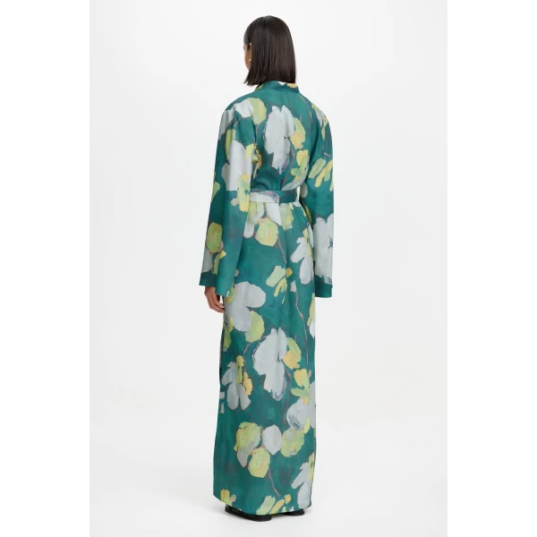 Acler Doverly Maxi Dress in Dark Plum Forrest, view 3
