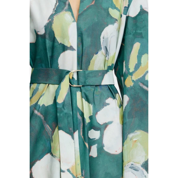 Acler Doverly Maxi Dress in Dark Plum Forrest, view 4
