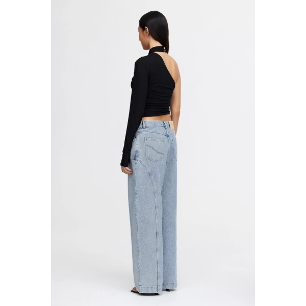 Acler Durford Jean in Powder Blue Wash, view 3