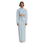 Acler Eagleton Maxi Skirt in Ice Blue