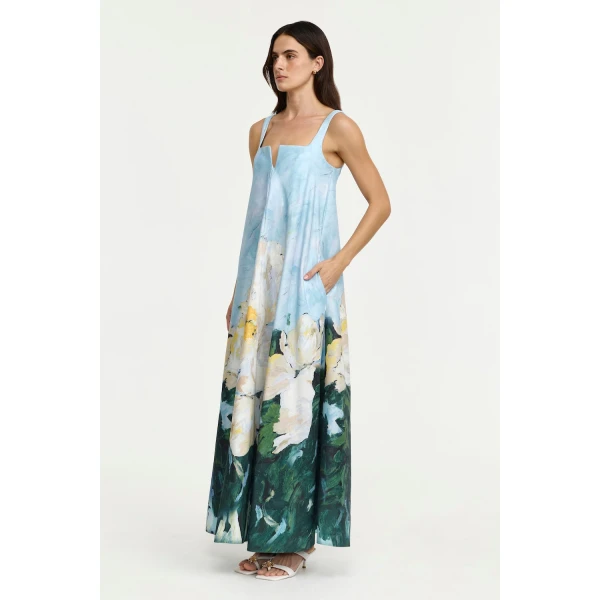Acler Eastgreen Maxi Dress in Poppy Reverie, view 2